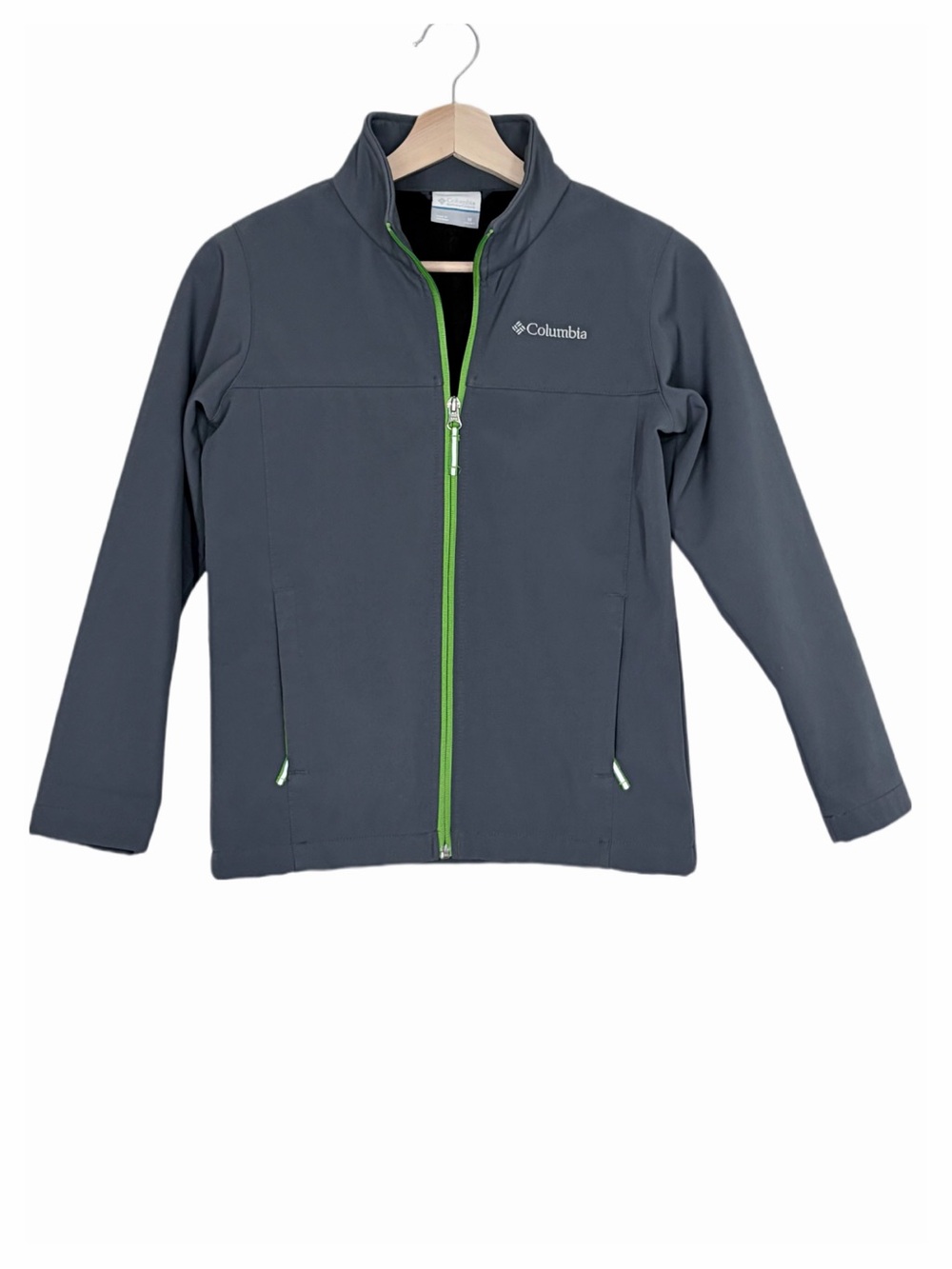 Columbia Kids' Softshell Jacket in Charcoal Gray Size 10 / 12 Medium